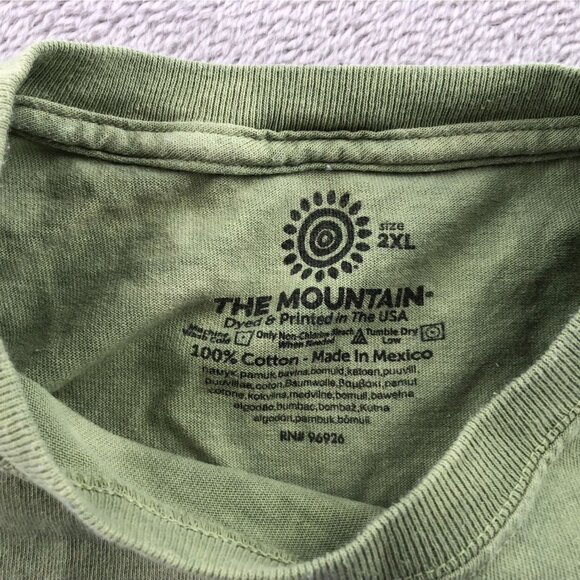 The Mountain Graphic Tee Black Bear 2XL Family Nature Art Soft Cotton - Picture 3 of 8